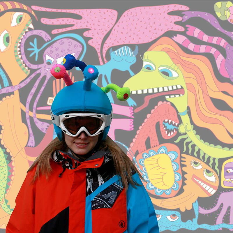 Housse de casque fantaisie - Coolcasc - Ccmn - Monstre - Taille unique