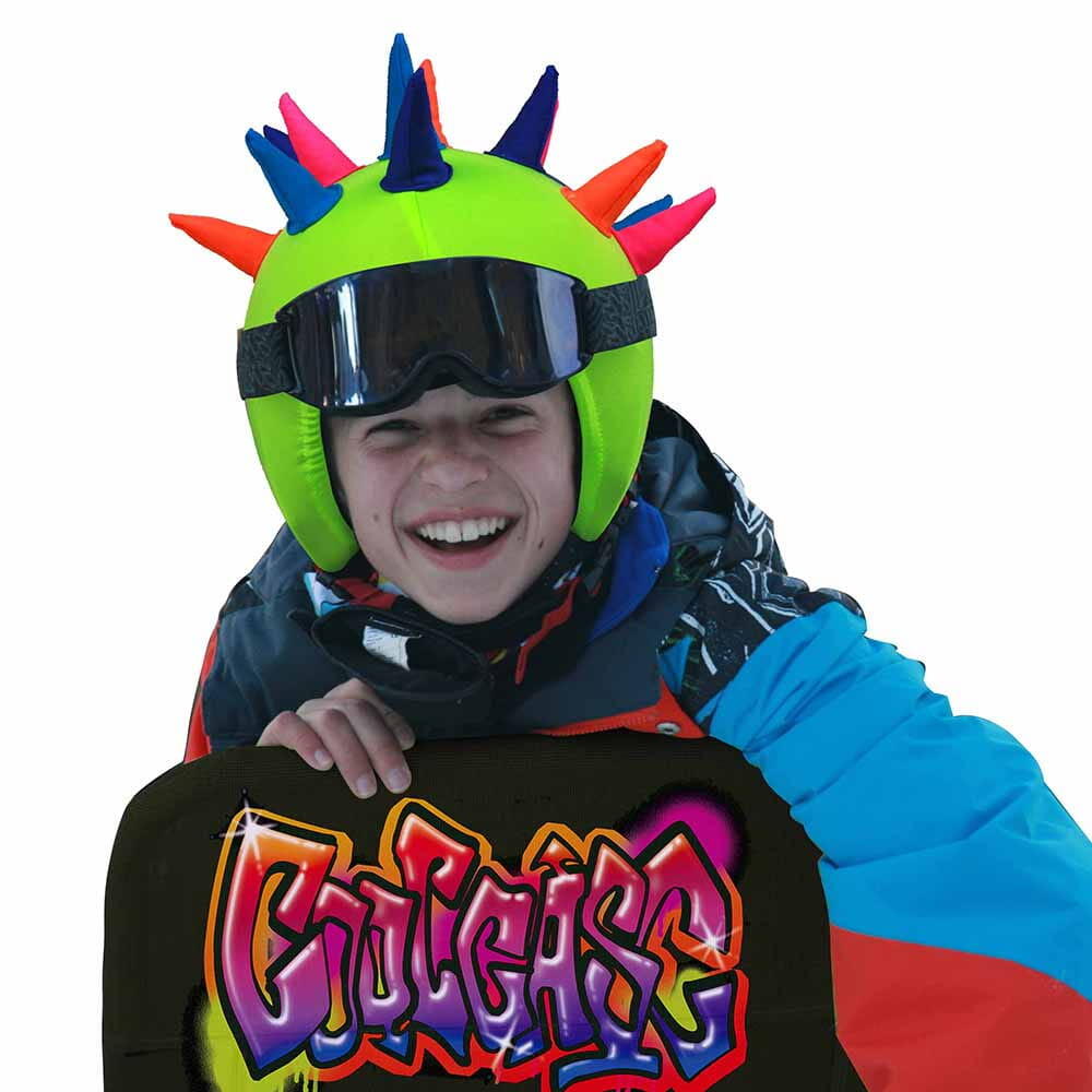 Housse de casque enfant Coolcasc Showtime Corns de Neon 3/7