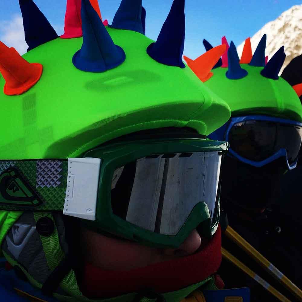 Housse de casque enfant Coolcasc Showtime Corns de Neon 2/7