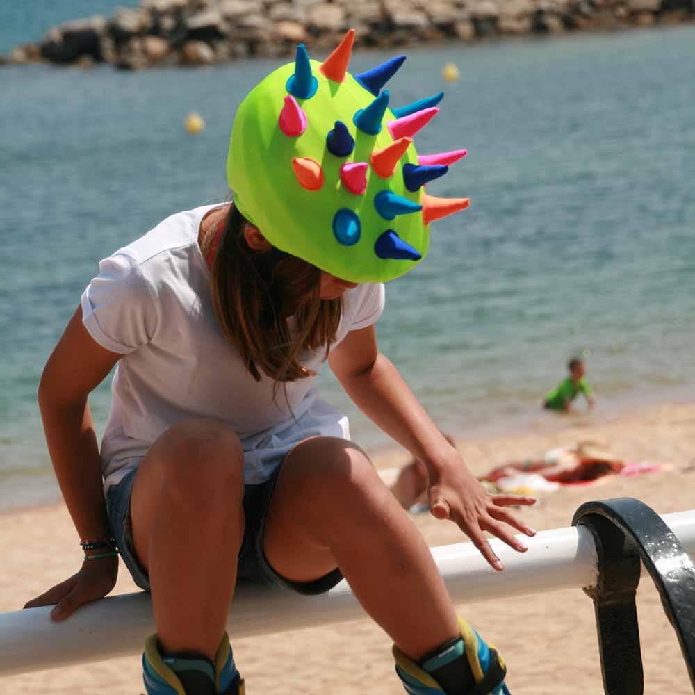 Housse de casque enfant Coolcasc Showtime Corns de Neon 7/7