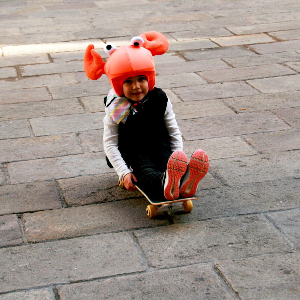 Housse de casque fantaisie - Coolcasc - Crabe orange - Taille unique 6/7