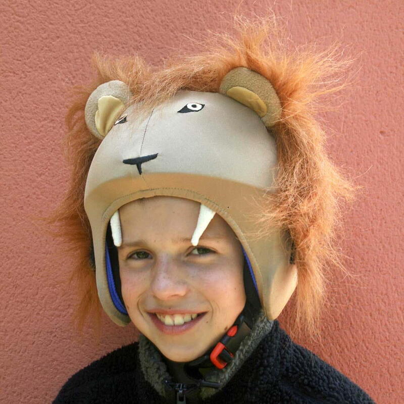 Housse de casque fantaisie - Coolcasc - Lion marron - Taille unique