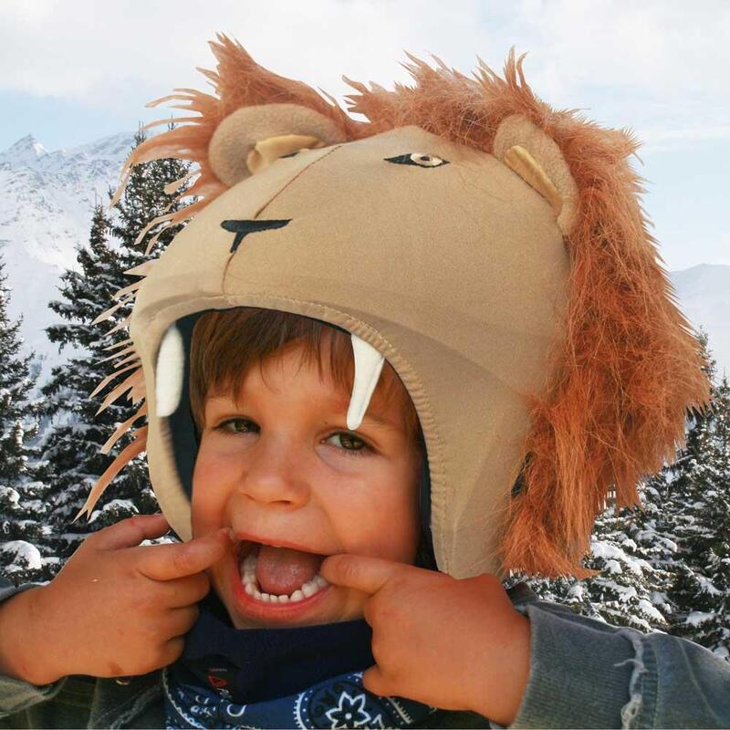 Housse de casque fantaisie - Coolcasc - Lion marron - Taille unique