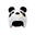Housse de casque fantaisie - Coolcasc - Panda blanc et noir - Taille unique