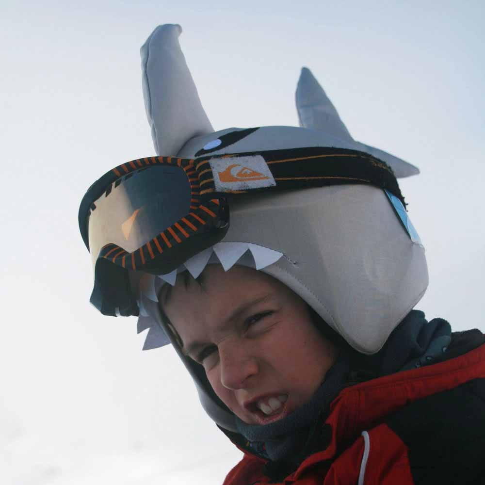 Housse de casque fantaisie - Coolcasc - Requin gris - Taille unique 5/7