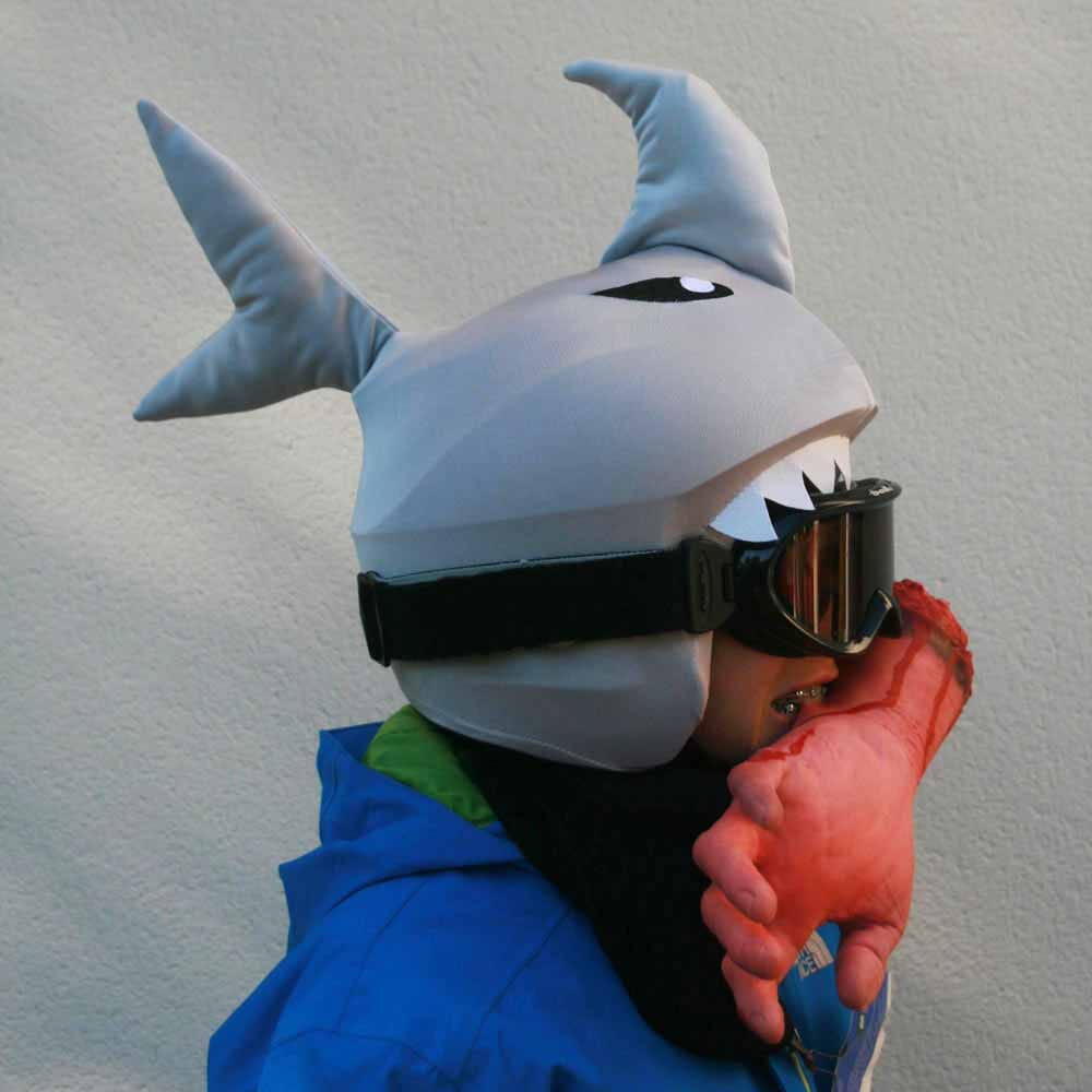 Housse de casque fantaisie - Coolcasc - Requin gris - Taille unique 6/7