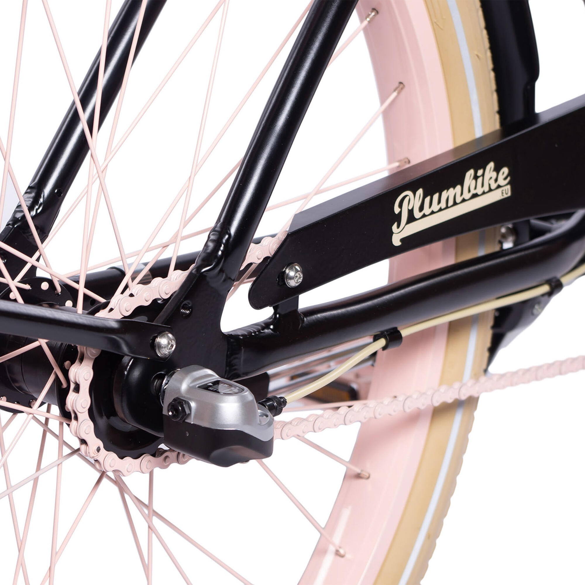 Rower miejski damski Plumbike La Donna Aria 3B z hamulcem v-brake 6/7
