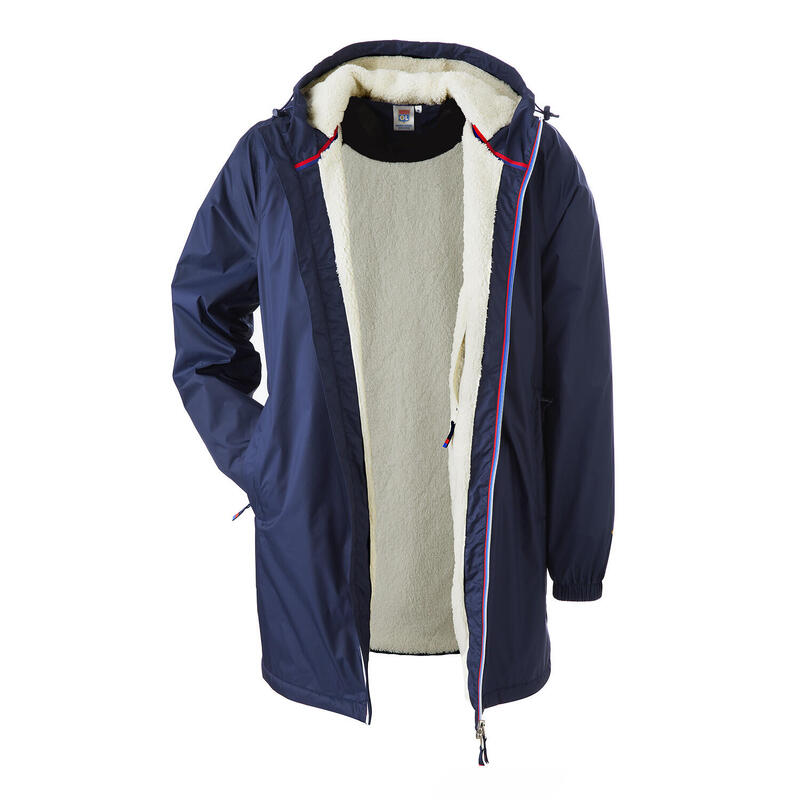 Parka Longue Bleu Marine Mixte