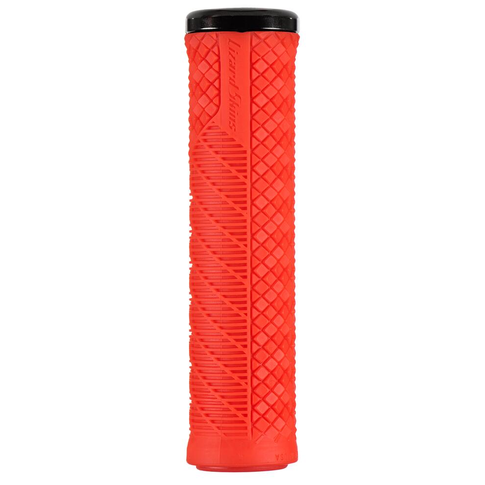 Lizard Skins Charger Evo Single-Clamp Lock-On Grip Fire Red 2/3