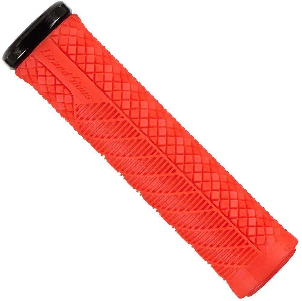 Lizard Skins Charger Evo Single-Clamp Lock-On Grip Fire Red 1/3