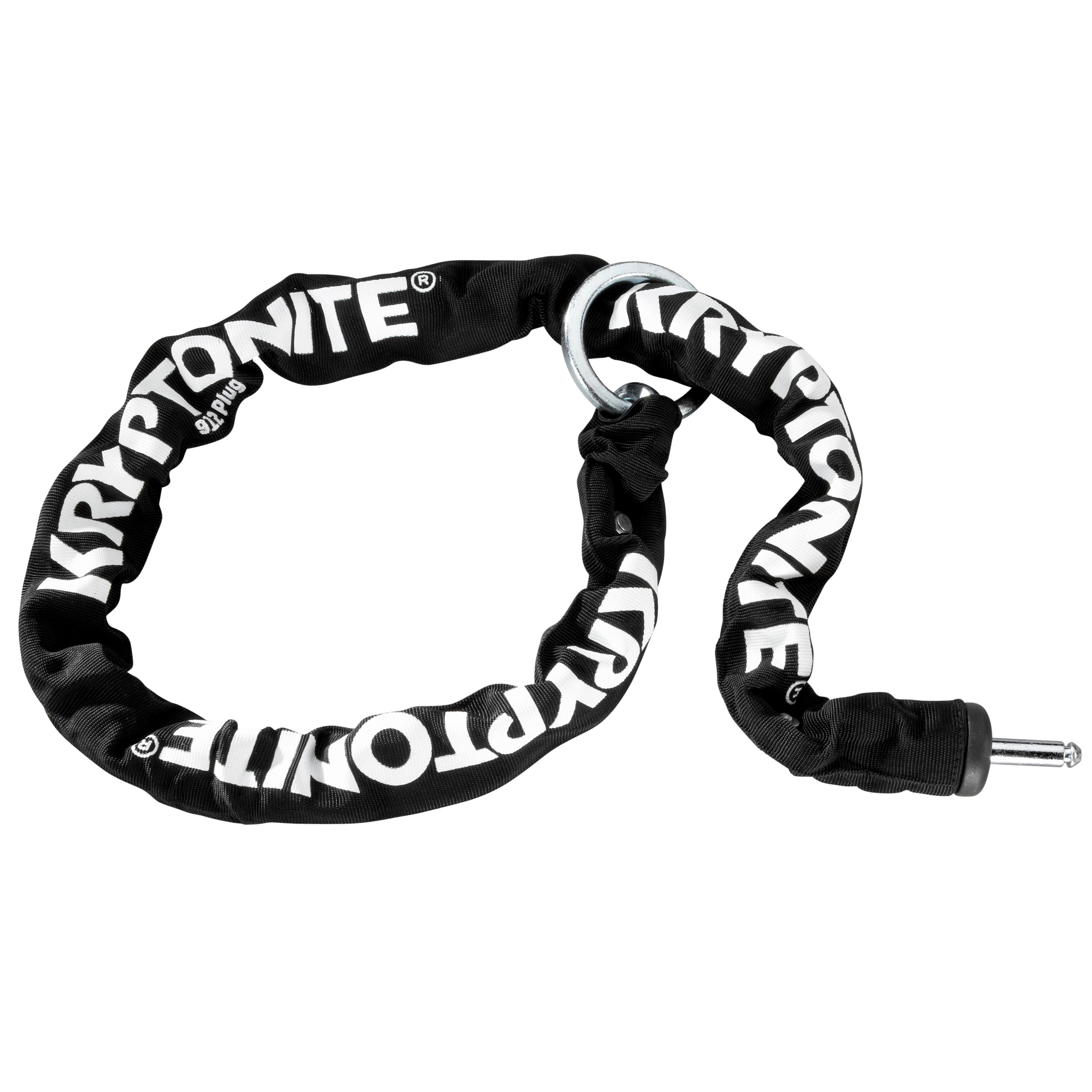 Kryptonite - Cadenas Pour Vélo Chaîne Enfichable 9,5x120cm - Cadenas Pour Cadre Noir - Antivol - Noir - Taille Unique - Decathlon