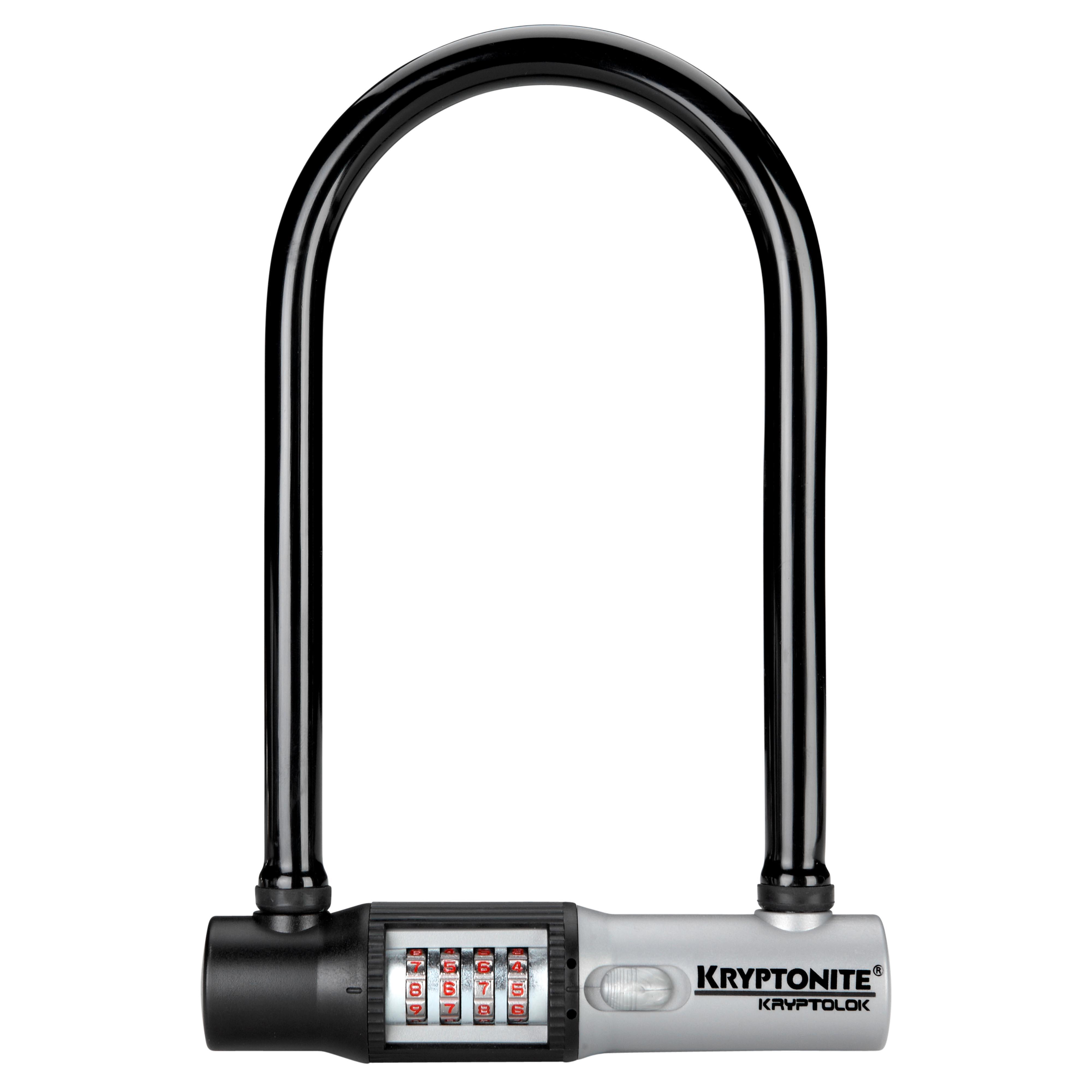 Kryptonite Kryptolok Combo Standard U Lock with bracket KRYPTONITE Decathlon