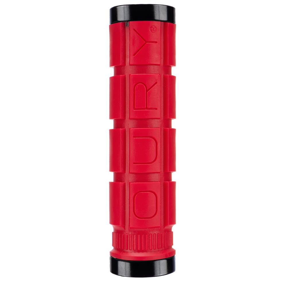 Lizard Skins Oury Dual-Clamp Lock-On Grip Red 3/3