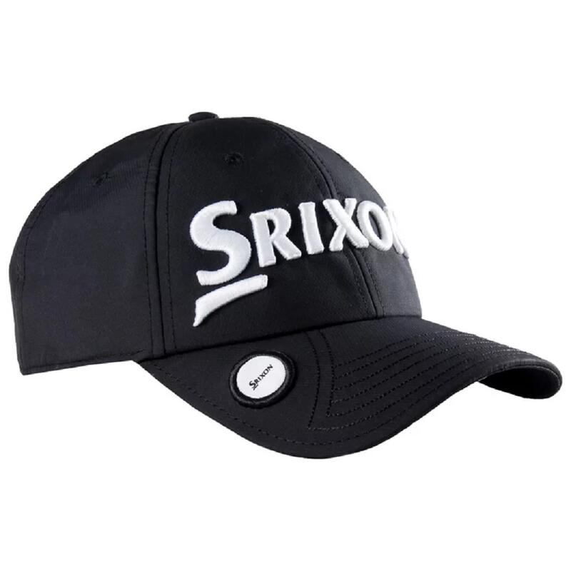 Gorra de Golf Srixon Ajustable con Marcador incluido para Hombre, Negro