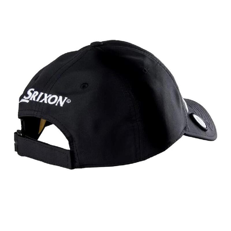 Gorra de Golf Srixon Ajustable con Marcador incluido para Hombre, Negro