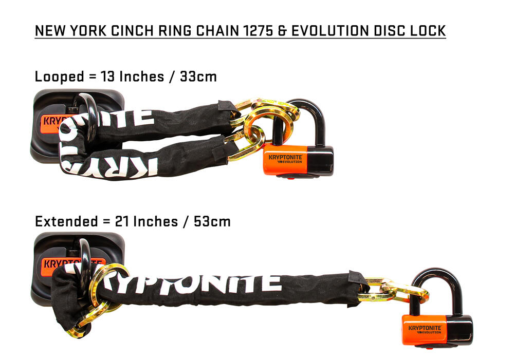 Kryptonite New York Noose (12 mm / 130 cm) - with Ev Series 4 Disc Lock 5/5