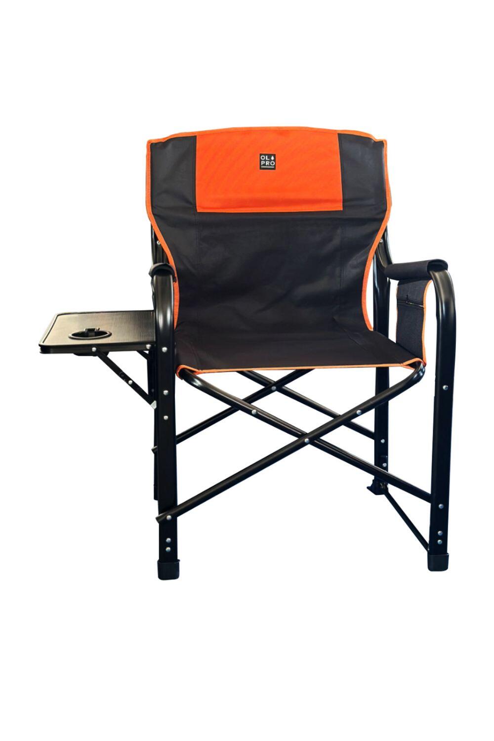 OLPRO Directors Chair - Black & Orange 1/2