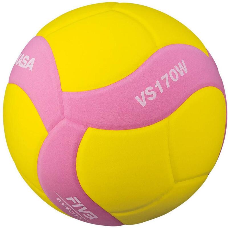 Mikasa Volleyball VS170W-Y-BL Light, Gelb-Pink