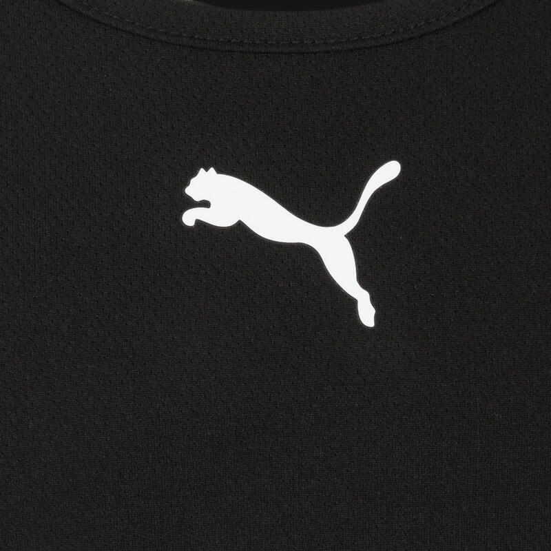 Camiseta Puma Teamrise Jersey Jr Preta Criança