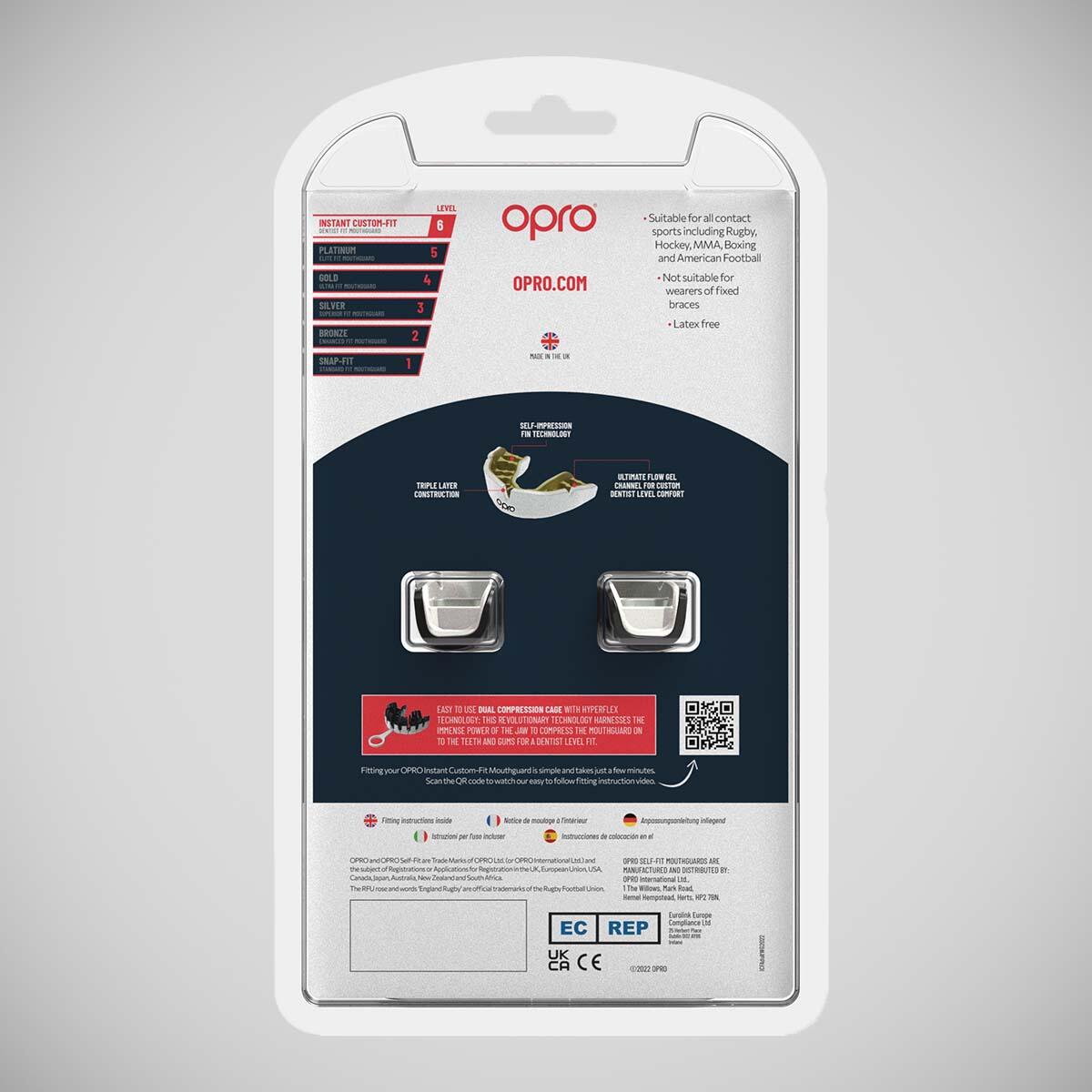 Protège-dents Instant Custom Fit OPRO Adulte – Bleu ciel 5/6
