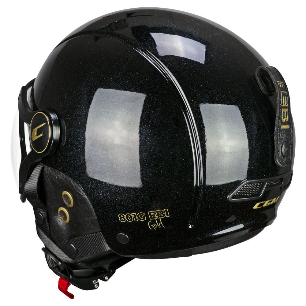 Casco EBI Nero/Oro 3/4