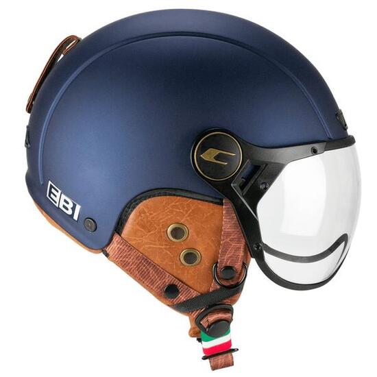 Kask CGM Ebi Vintage Niebieski Satynowy do Jazdy na Rowerze i Sportów Zimowych