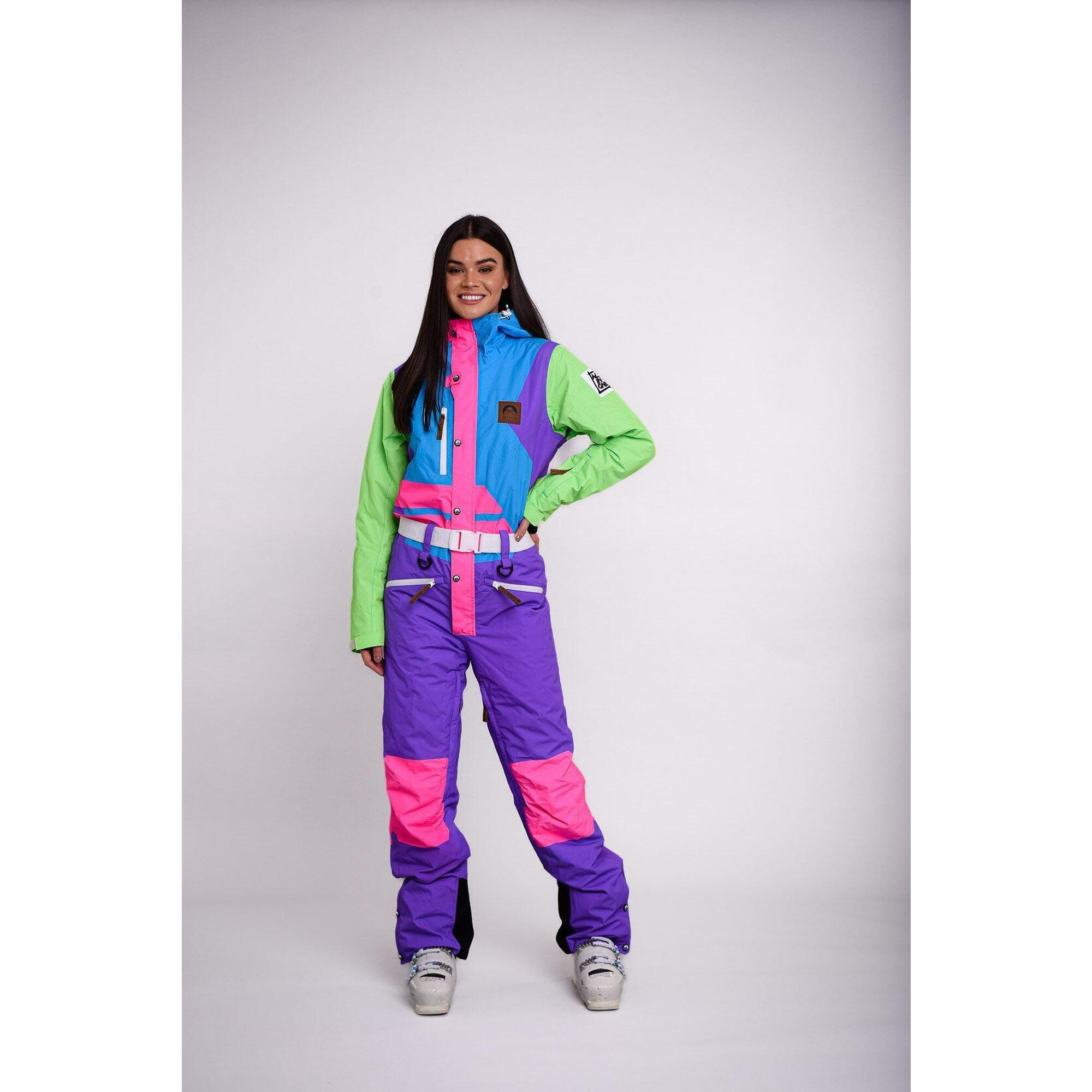 Oosc - Combinaison De Ski Powder Hound - Femme - Combinaison De Ski - Bleu|multicolore|violet - Xs À Xxl - Decathlon