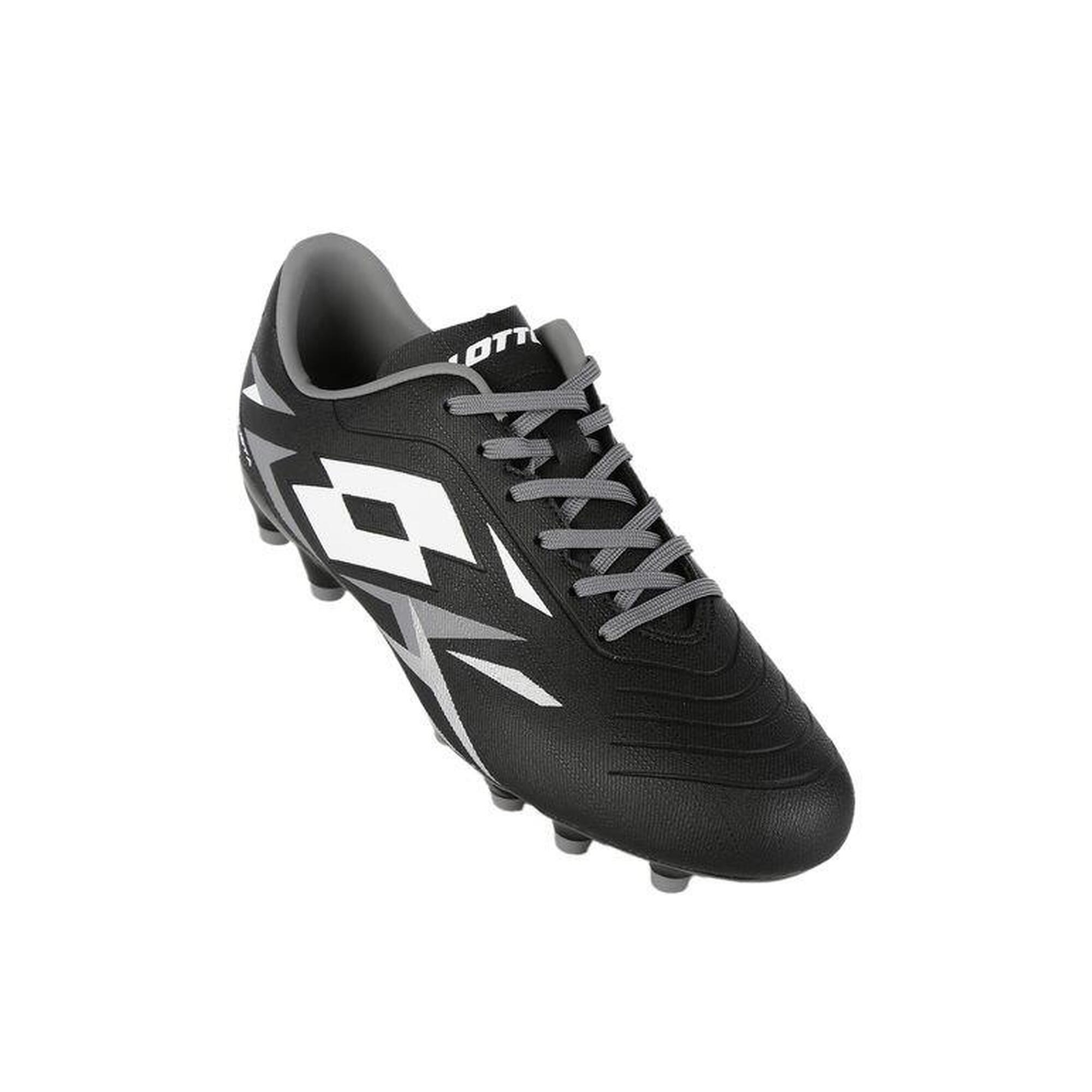 Scarpe calcio lotto uomo solista vi fg-pelle-nero--gk