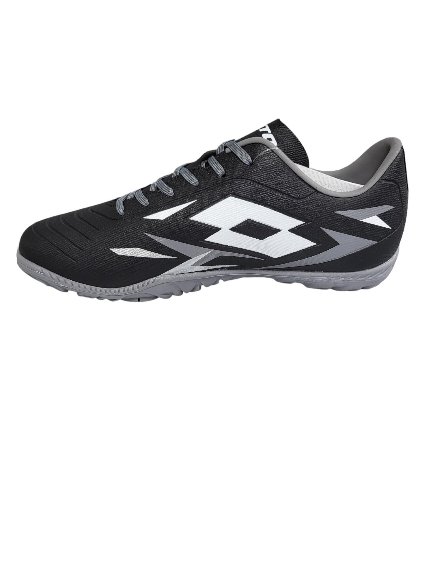 Scarpe calcetto uomo lotto solista 700 vi tf-pelle-nero-218134-9gk 6/7