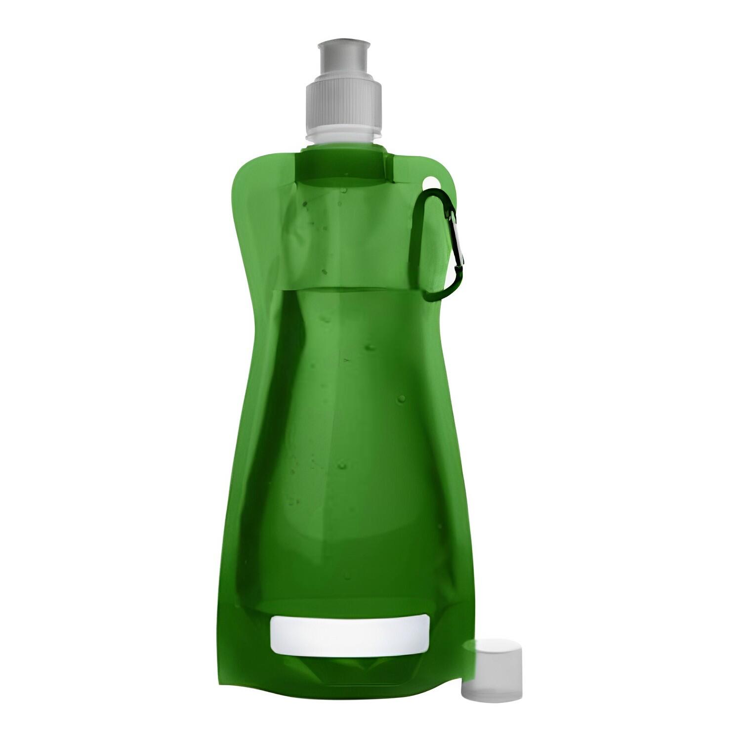 NORSKSKIN Trinkflasche 400 ml Faltbar Extrem Platzsparend mit Karabinerhaken