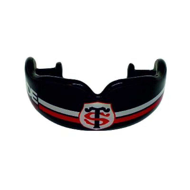 Protège dents noir Prochocs Stade Toulousain bandes blanc et rouge