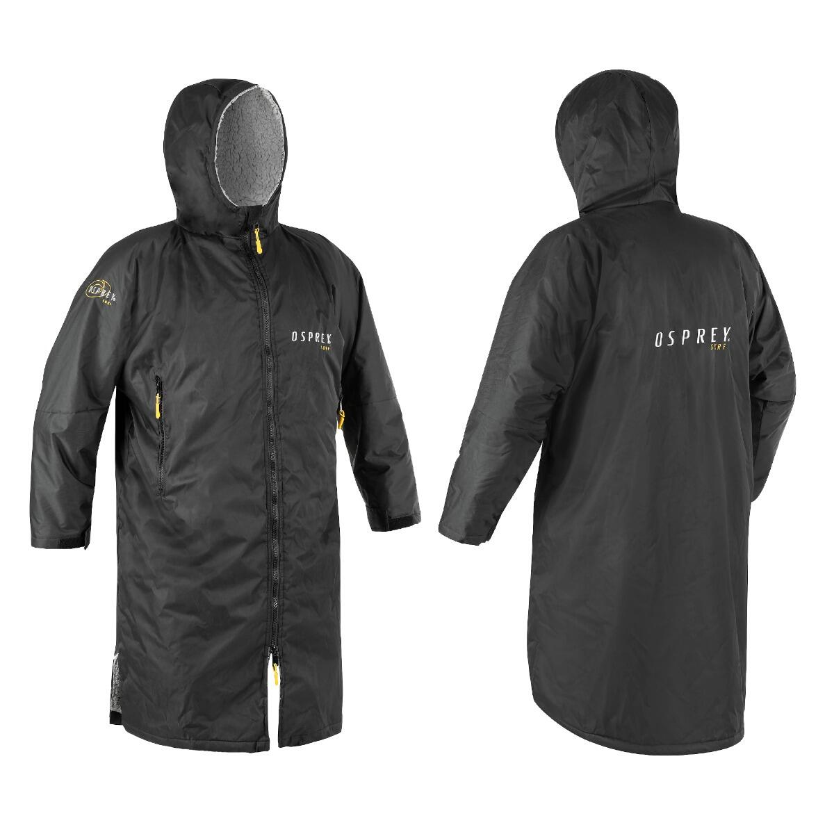 OSPREY ACTION SPORTS Osprey Adult Changing Robe, Waterproof Changing Robe Black