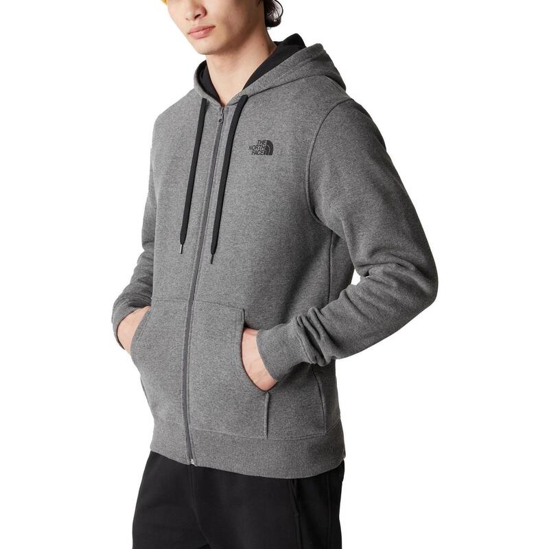 M Open Gate Fullzip Hoodie bluza z kapturem - szary