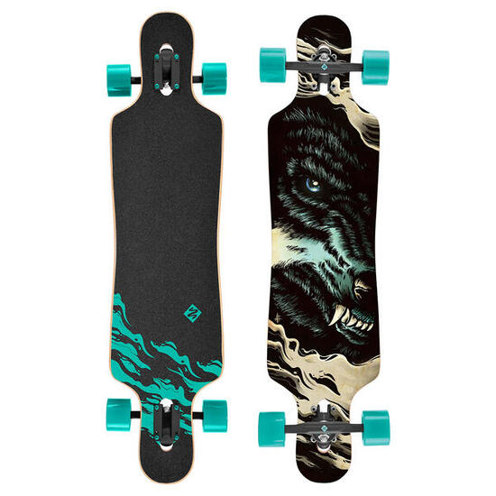 Longboard Drop Through Freeride 39" Curve Wolf
