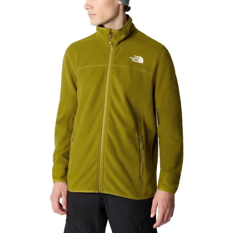 Bluza polarowa M 100 Glacier Full Zip - oliwkowa