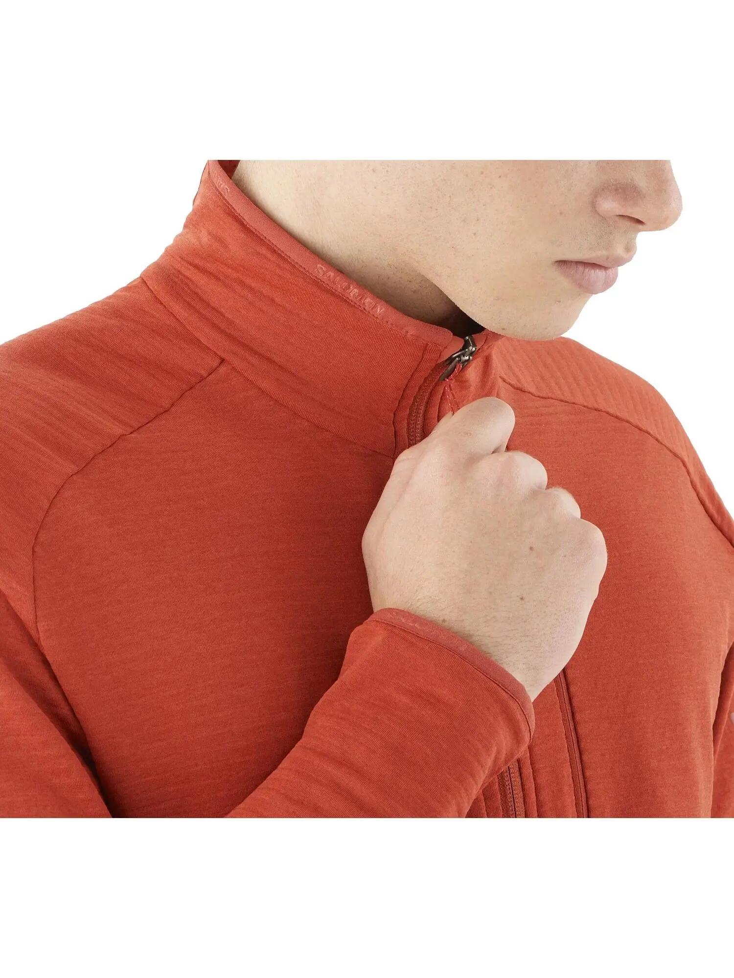 Fleecepullover Essential Ltwarm Hz M Herren - rot 3/7