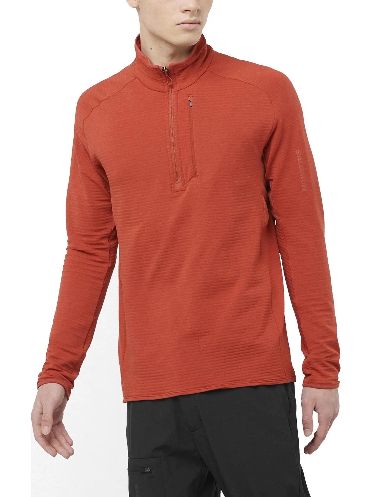 Fleecepullover Essential Ltwarm Hz M Herren - rot 1/7