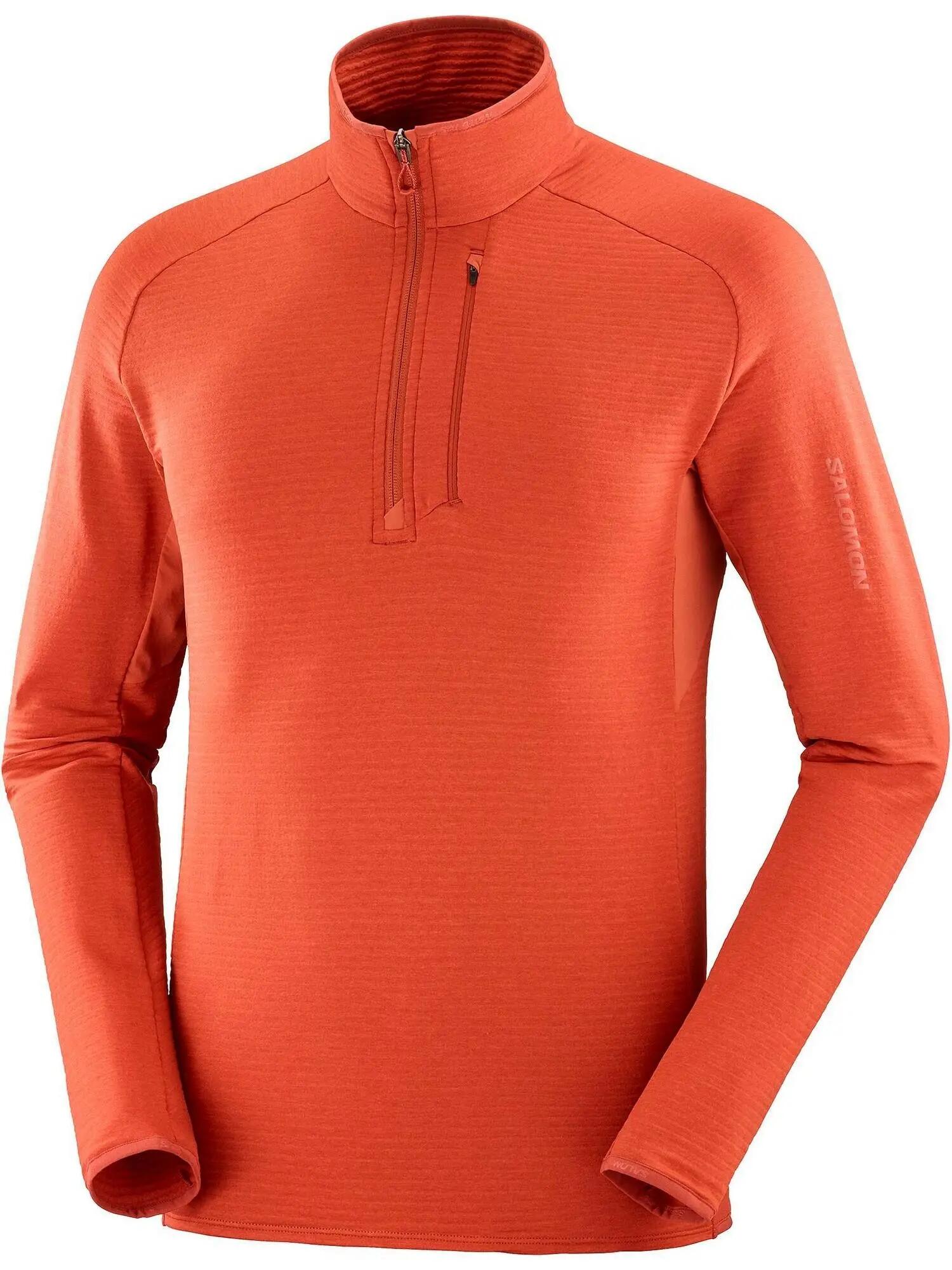 Fleecepullover Essential Ltwarm Hz M Herren - rot 6/7