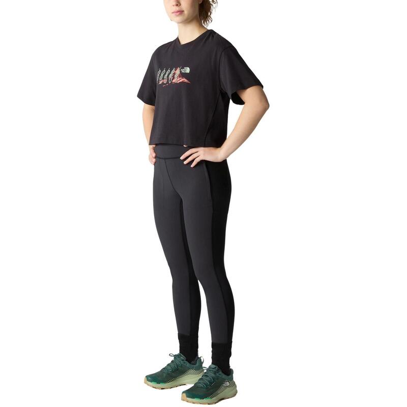W Outdoor S/S Tee női rövid ujjú sport póló - fekete