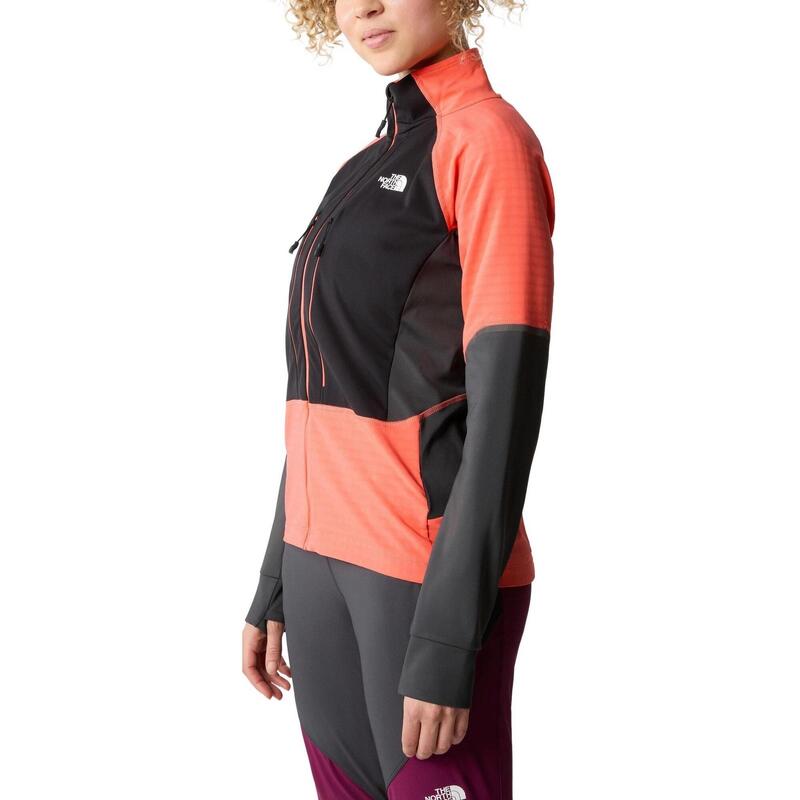 Jacheta softshell W Dawn Turn Softshell Fz - portocaliu femei