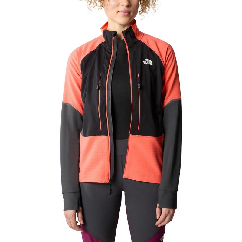 Jacheta softshell W Dawn Turn Softshell Fz - portocaliu femei