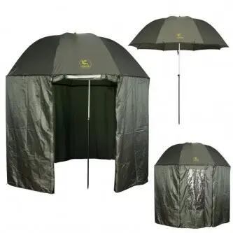 Shelter/umbrela pescar Baracuda U5, 250 cm diam, cuie ancorare, husa transport 2/4