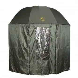 Shelter/umbrela pescar Baracuda U5, 250 cm diam, cuie ancorare, husa transport 3/4