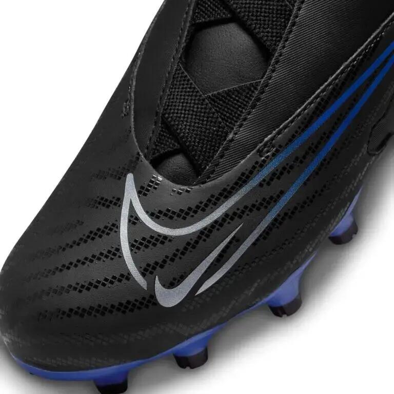 Buty piłkarskie Nike Junior Phantom GX Academy FG/MG - czarne/niebieskie 6/7