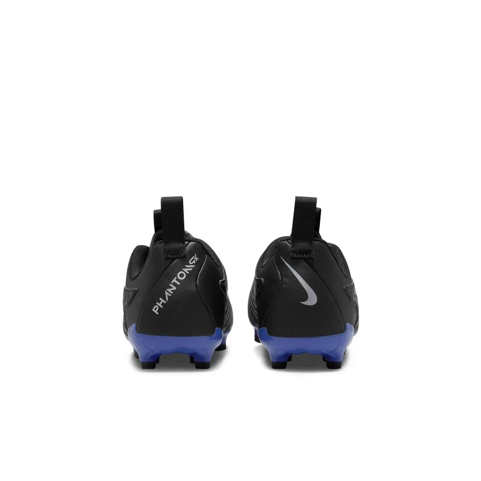 Buty piłkarskie Nike Junior Phantom GX Academy FG/MG - czarne/niebieskie 4/7