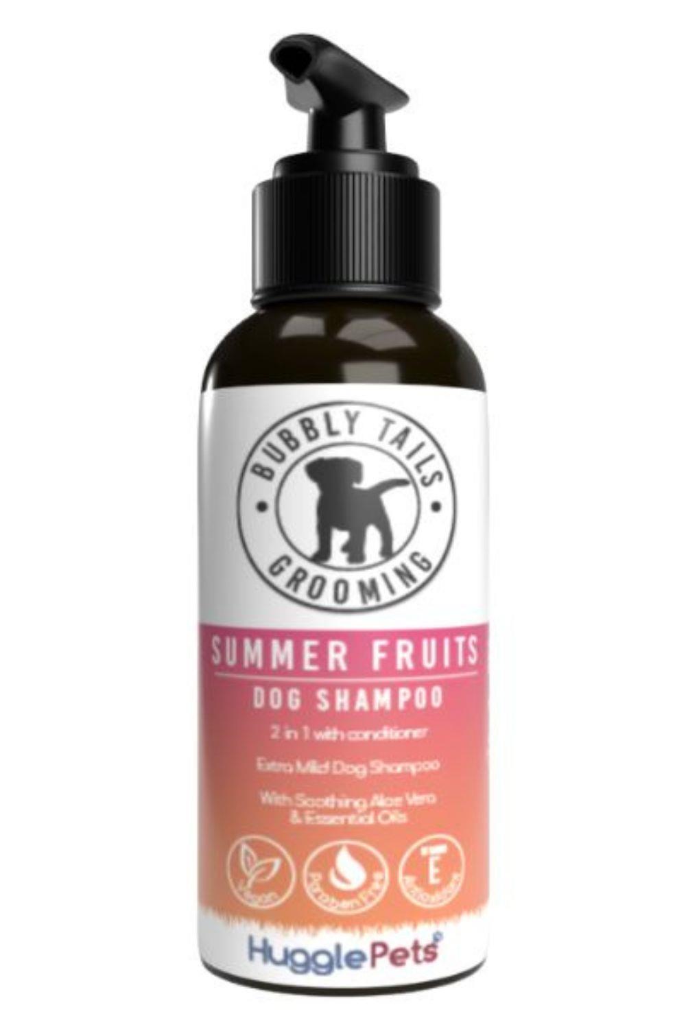 HugglePets Bubbly Tails Summer Fruits 2 in 1 Dog Shampoo 1/3