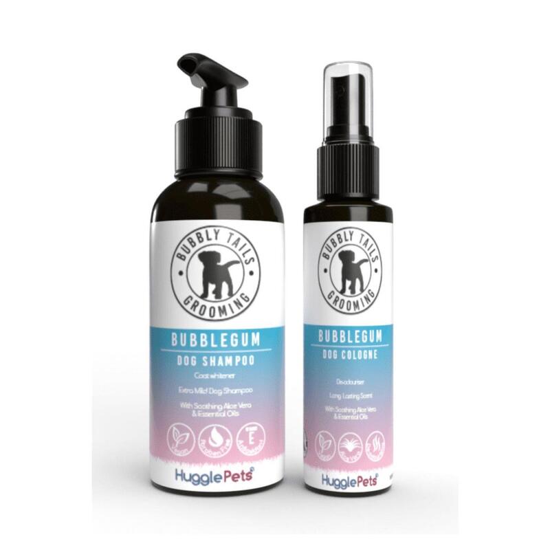 HugglePets Bubbly Tails Bubblegum Whitening Dog Shampoo and Cologne