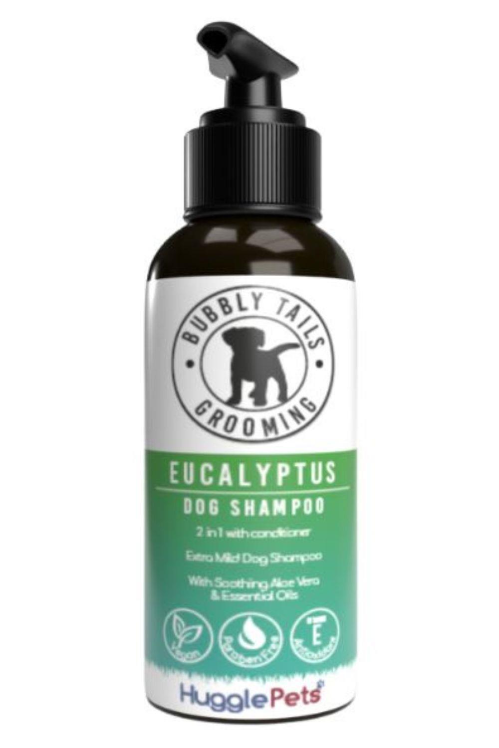 HugglePets Bubbly Tails Eucalyptus 2 in 1 Dog Shampoo 1/3