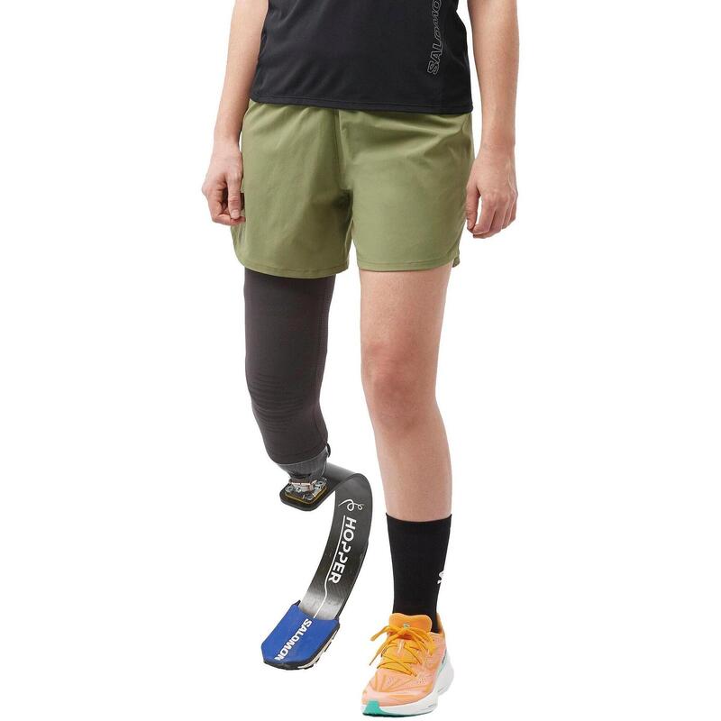 Cross 5'' Short W női sport rövidnadrág - zöld