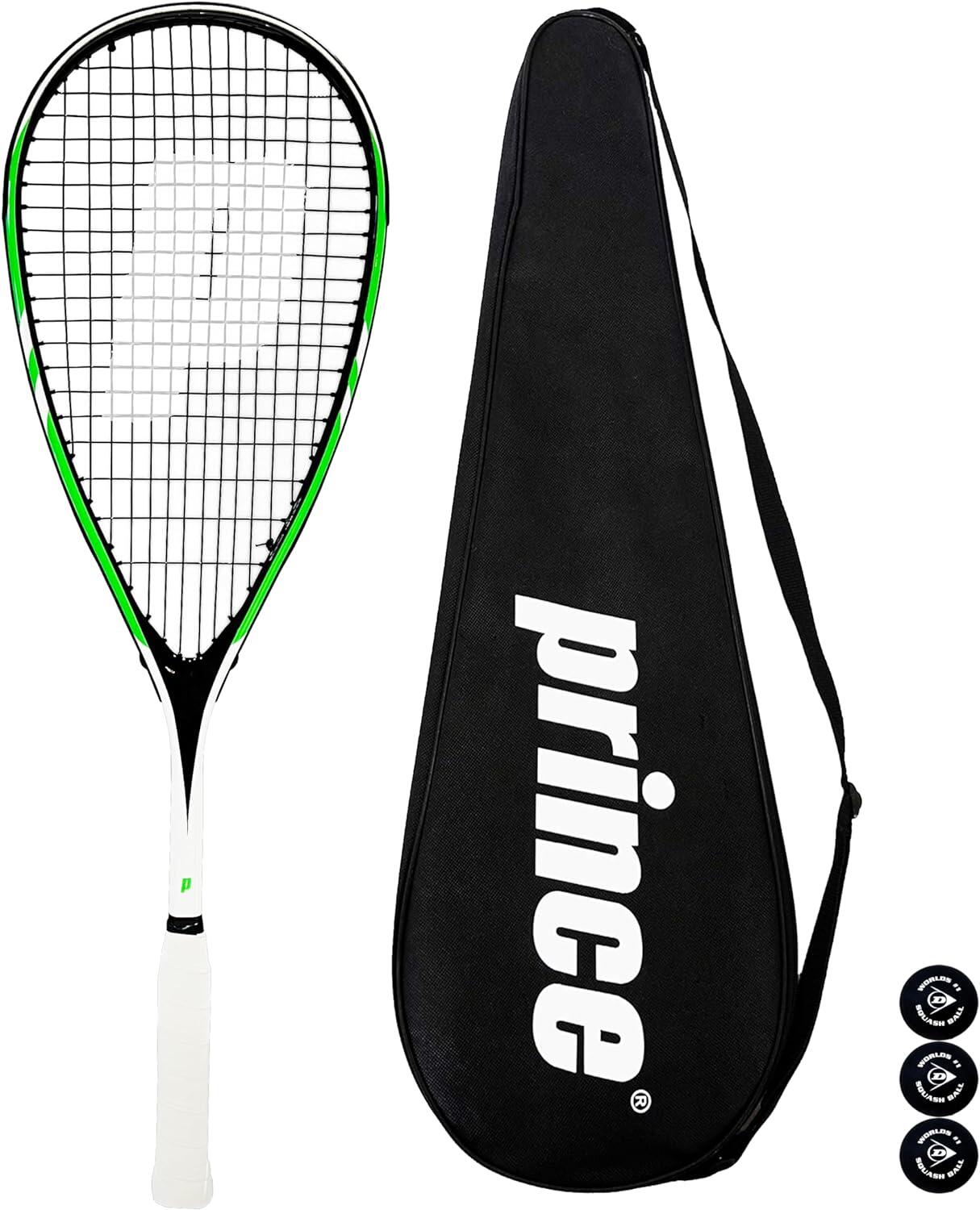 PRINCE Prince Team Beast 400 Squash Racket, Protective Cover & 3 Squash Balls